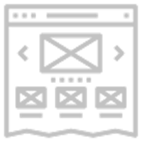 Webseiten Mockup mit Menü und Bild Layout